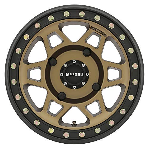 Method Race Wheels 405 Beadlock UTV Bronze With Matte Black Ring 15x7" 4x136", 13mm offset 4.3" Backspace, MR40557047943B
