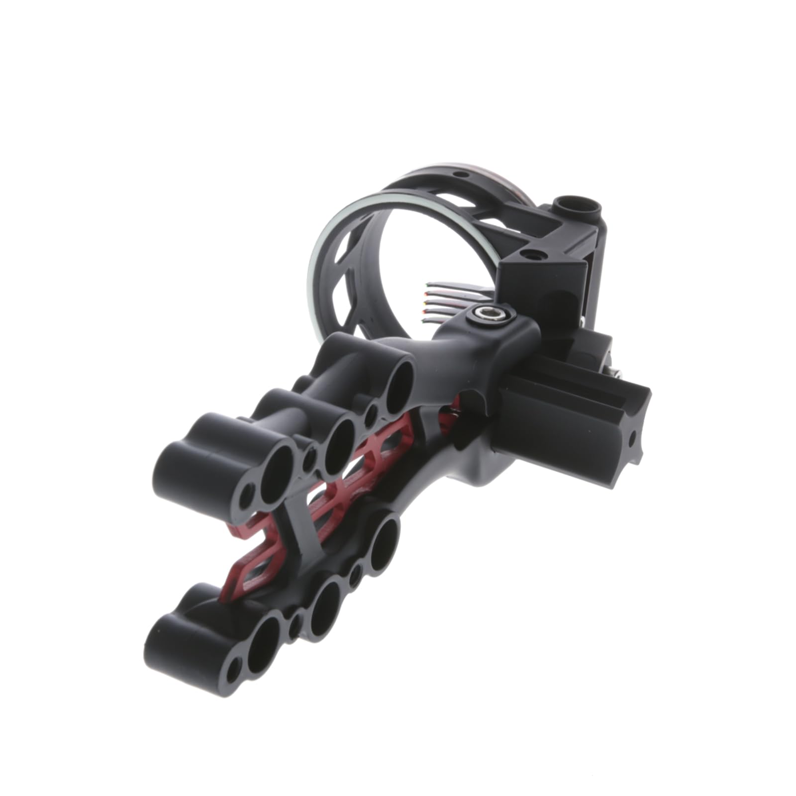 Carbon TRUGLO Hybrid 5-Pin Durable Ultra-Lightweight Carbon / Aluminum Archery Bow Sight with Large Circular Field of View - for Right & Left-Handed Shooters - Standard Adjustment