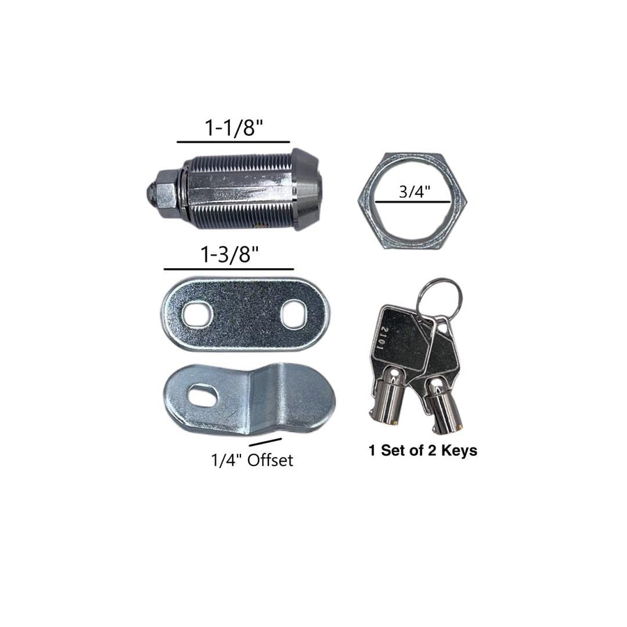 Ace Compartment Lock RV Designer L318, 1-1/8 inch, 1 Per Pack, Compartment Hardware