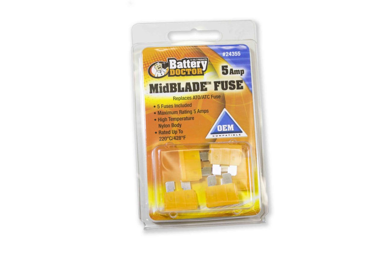 5 Amp WirthCo Engineering Inc 24355 Fuse ATC/ATO Blade 5/Cd