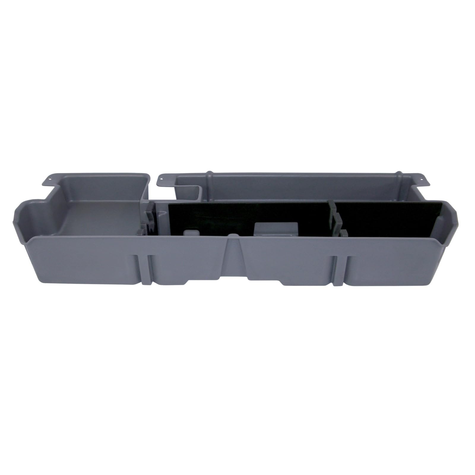 Under Seat Storage DuHa 60052 fits 2007-2021 Toyota Tundra Double Cab without Factory Subwoofer | Dark Gray Heavy-Duty Back Seat Organizer | Includes Dividers