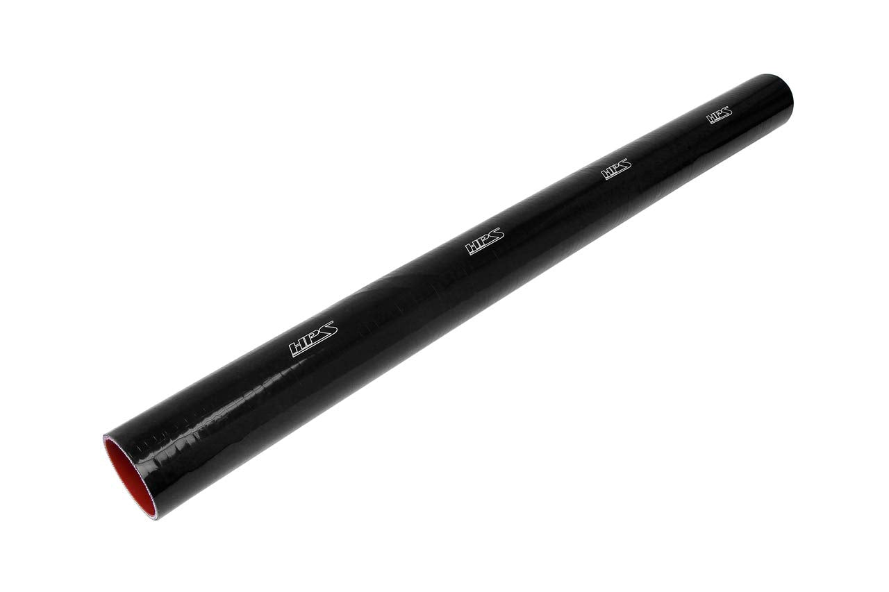 HPS 6-5/8" (168mm) ID, High Temp 6-ply Reinforced Silicone Coolant Tube Hose Black, 3' Length, 10 psi Maximum Pressure