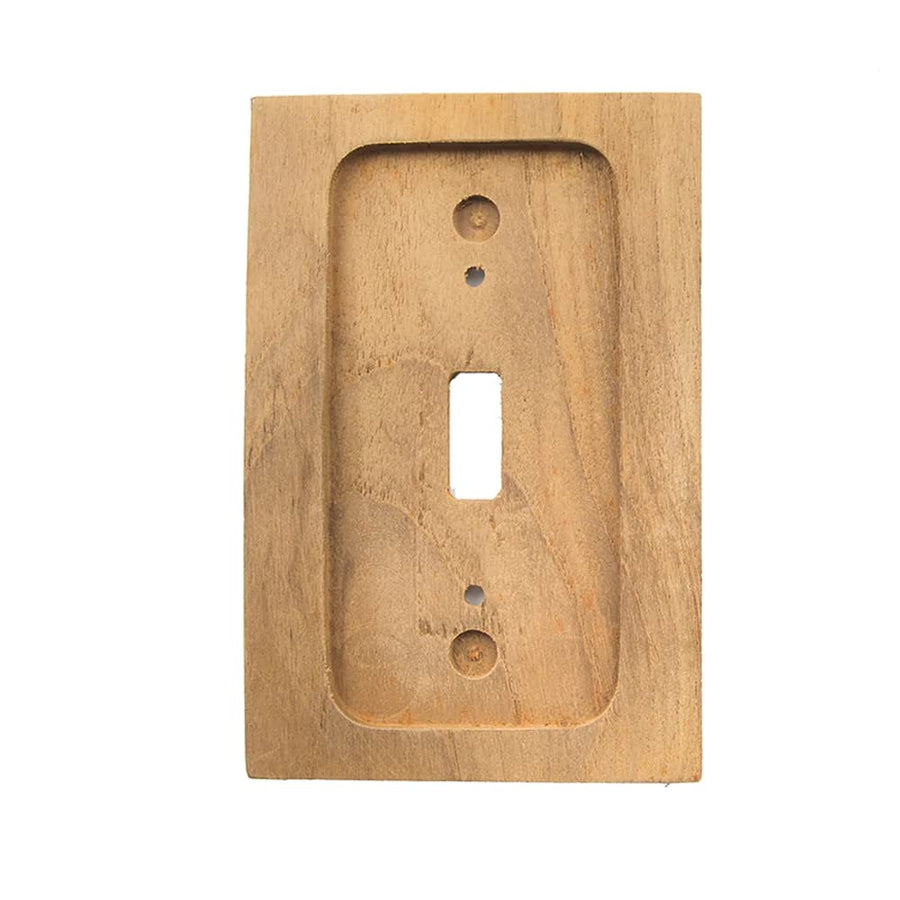 Teak Whitecap Switch Cover Plate