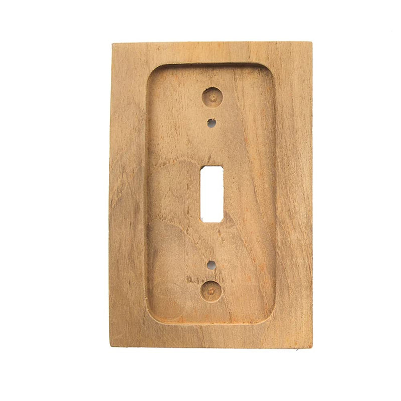 Teak Whitecap Switch Cover Plate