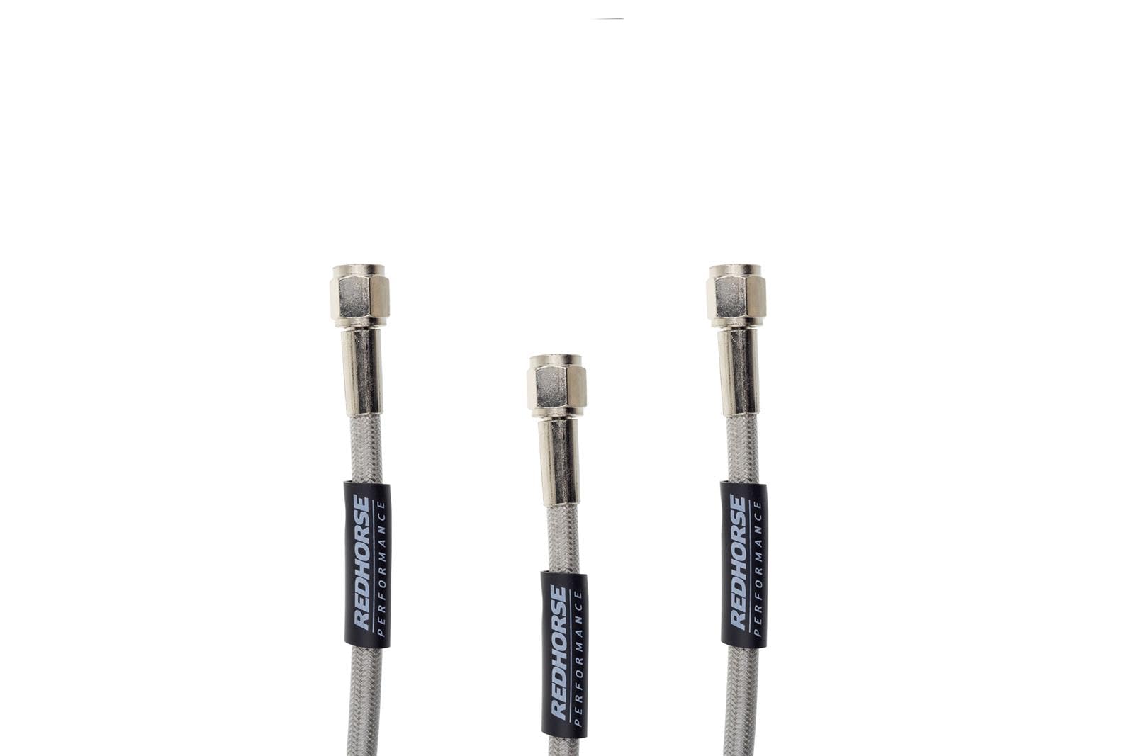 Performance Red Horse 3300-04-15 Straight -04 An Female To Straight -04 An Female 15" Pre-Assembled Brake Line