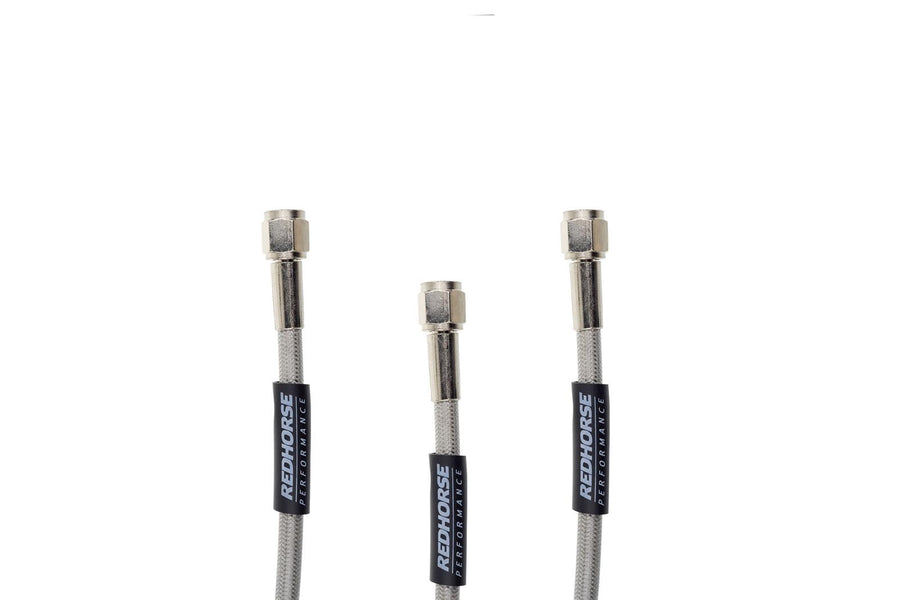 Performance Red Horse 3300-04-15 Straight -04 An Female To Straight -04 An Female 15" Pre-Assembled Brake Line