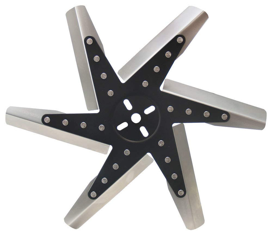 Derale 17" High Performance Stainless Steel Flex Fan Standard Rotation, Black 19117