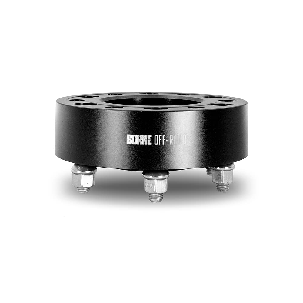 Borne Mishimoto Off-Road Wheel Spacers, 6X139.7, 2.00 Inch Thick, Compatible with Toyota Tacoma & 4Runner, Black