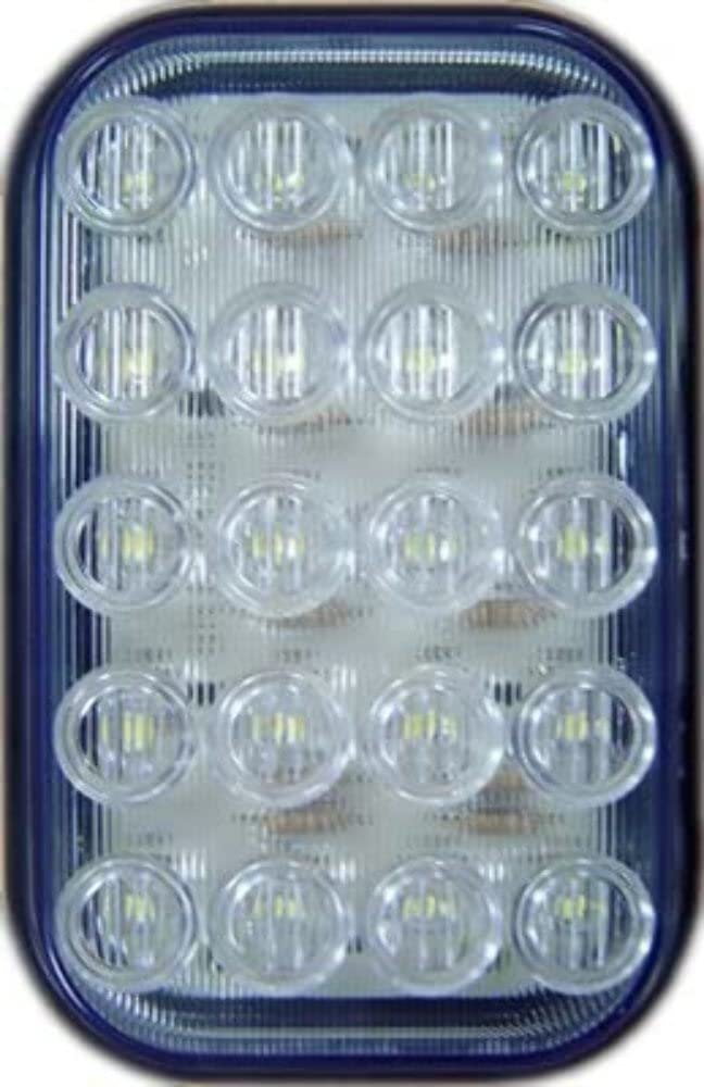 Led Back-Up Light Peterson 850C, Rectangular, Vertical Ece, 6.5' Leads 5.30"X3.44" Mv