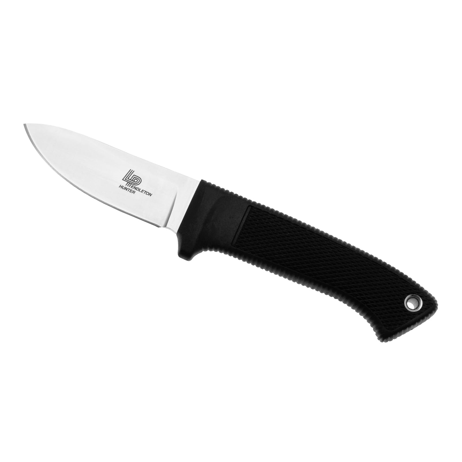 Cold Steel 3.5" Pendleton Hunter AUS 10A Stainless Steel Drop Point Fixed Blade Outdoor Camping Game Hunting Knife Ergonomic Kray-Ex Handle, Weather-Resistant Secure-Ex Sheath