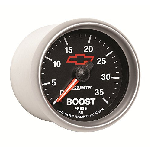 Auto Meter 3604-00406 2-1/16" GM Performance Parts Red 0-35 PSI Mechanical Boost Gauge