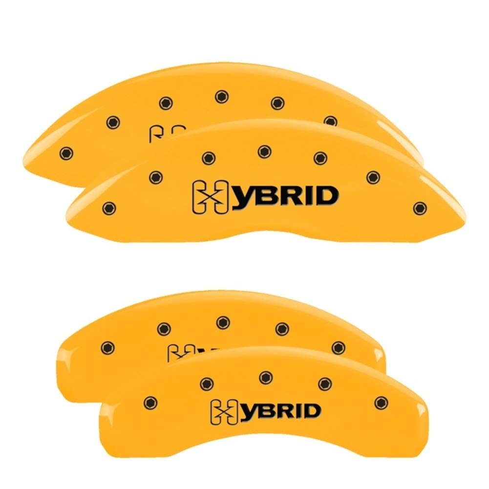 Chrysler 300 (2017) MGP Caliper Covers Yellow Powder Coat Finish, Black Characters, Set of 4 32020S301YL