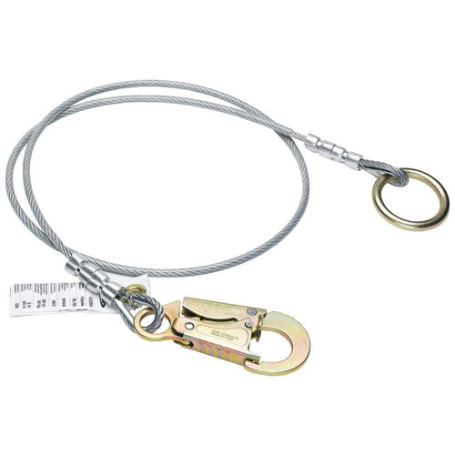 Anchor Extension Werner A113006 (1/4" Vinyl Coated Cable, O-Ring, Snaphook) - 6