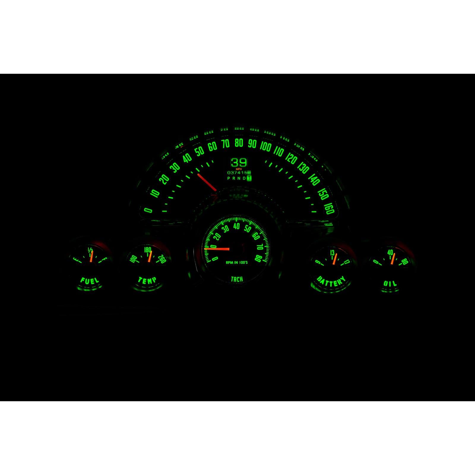 Dakota Digital Retrotech Gauge Instrument System RTX-58C-VET-X Compatible with 1958-62 Chevy Corvette