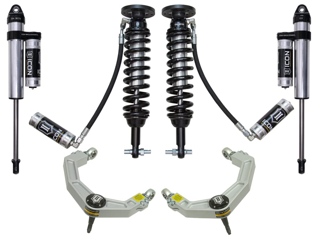 2-2.63" Lift, ICON Stage 4 Suspension System, Billet UCA, Compatible with 2015-20 Ford F150 4WD, K93084