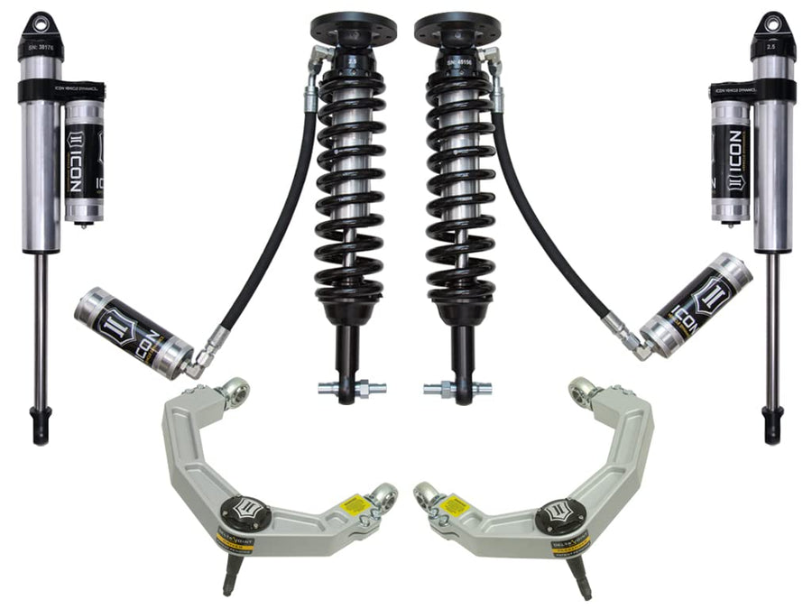 2-2.63" Lift, ICON Stage 4 Suspension System, Billet UCA, Compatible with 2015-20 Ford F150 4WD, K93084