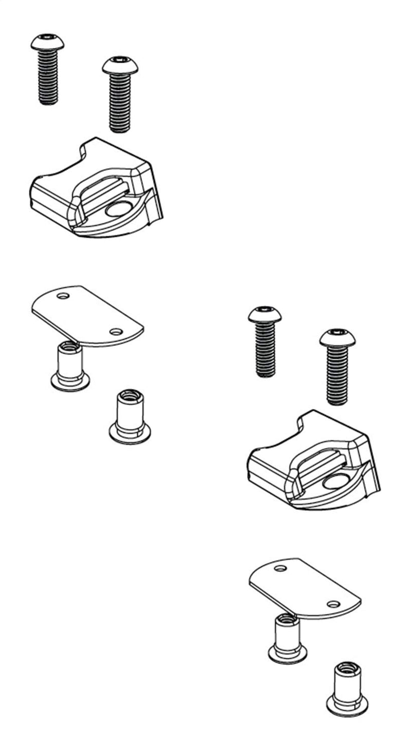 Bakflip Service Kit - Top Side Buckle Ends With Hardware - (2)