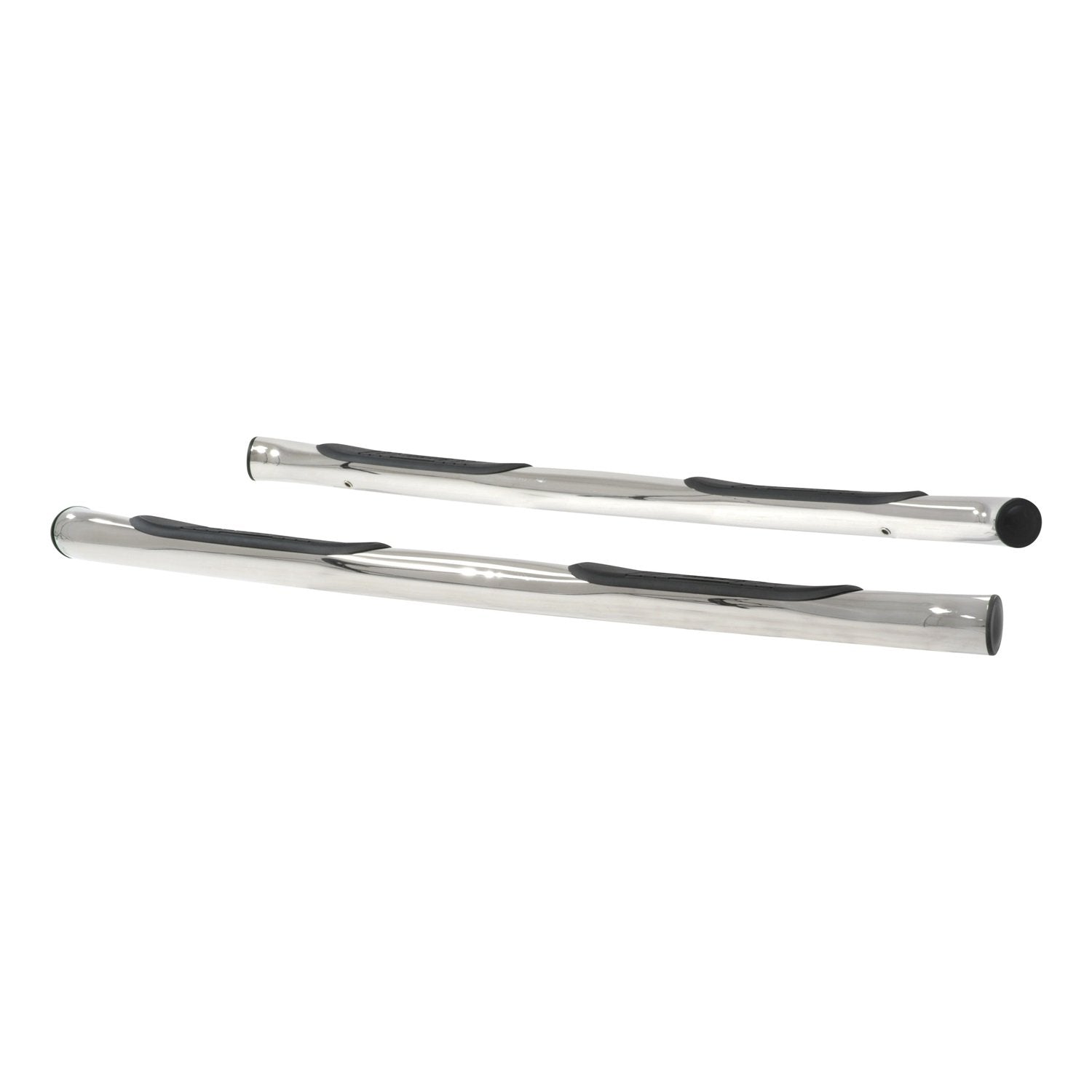 3-Inch Round Polished Stainless Steel ARIES Nerf Bars, No-Drill, Fits Select Jeep Liberty