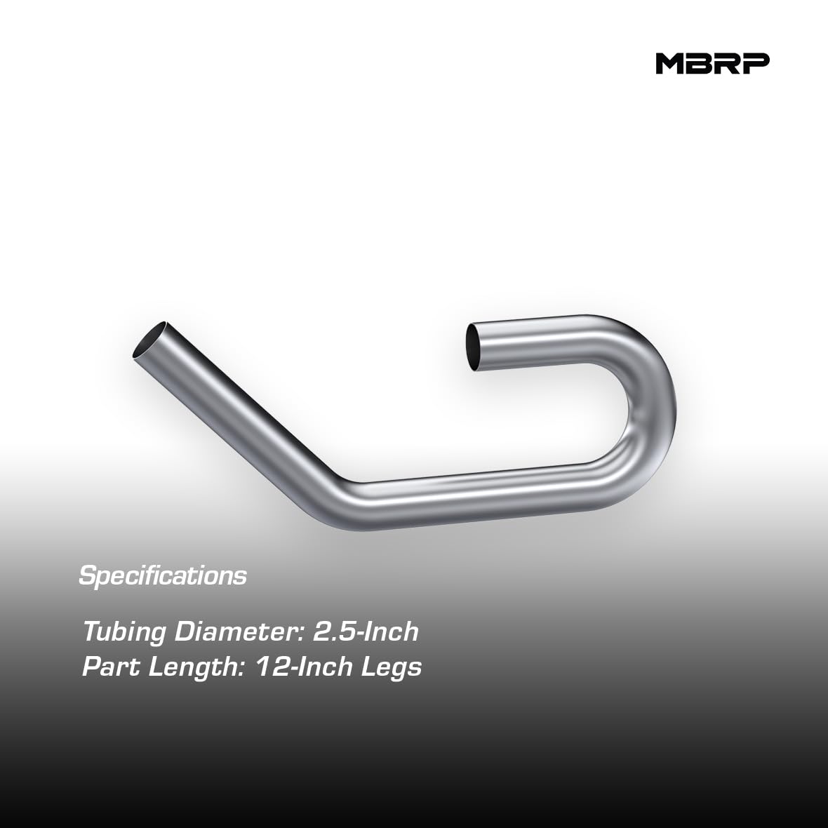 MBRP Pro Series 2.5" Diameter -45 Degrees and 90 Degrees Dual Bends T304 Stainless Steel Smooth Mandrel Bend Pipe