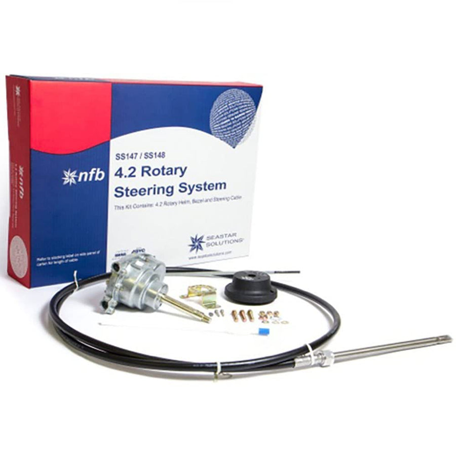 Dometic SeaStar Rotary NFB (No Feedback) Steering Kit with Single Cable, SS14720, 20ft.