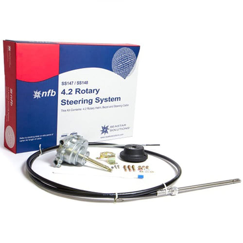 Dometic SeaStar Rotary NFB (No Feedback) Steering Kit with Single Cable, SS14720, 20ft.