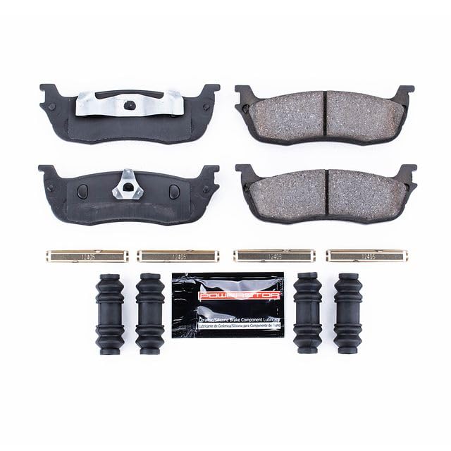 Power Stop Z23-711 Z23 Sport Carbon Fiber Infused Ceramic Brake Pads with Hardware For Expedition, F-150, F-150 Heritage, F-250, Blackw, Navigator, Town Car [Model Specific]