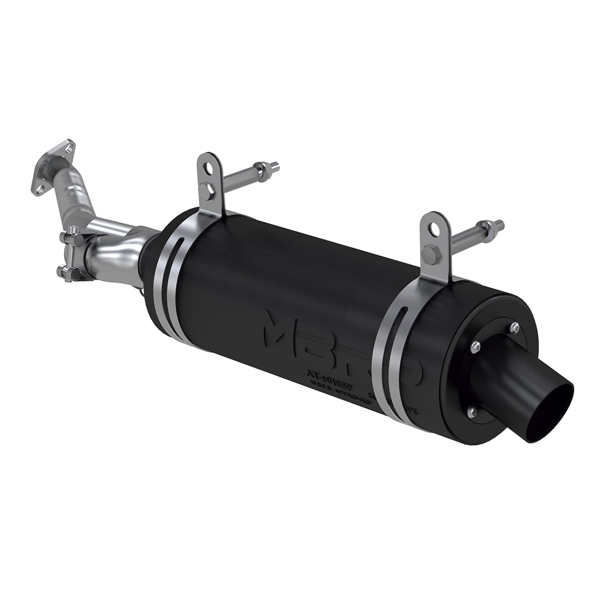 06-11 Kawasaki KVF 750 Brute Force MBRP Slip-On Combination Exhaust w/Sport Muffler