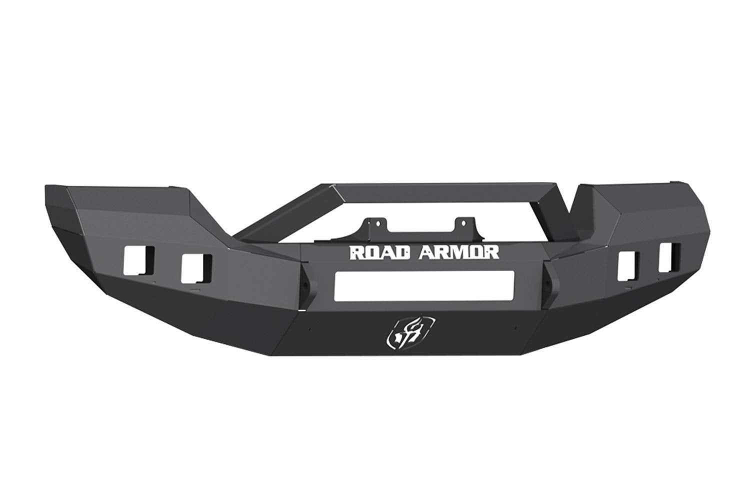 Stealth Road Armor 5183F3B Front Full Width Winch Bumper Sheet Metal Pre-Runner Guard | Rubicon Only - Texture Black - Compatible with: 2018-2025 Jeep JL JLU JT