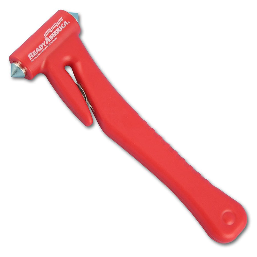 Ready America Auto Emergency Hammer 75403 & Seat Belt Cutter, Red, 1 Count (Pack of 1)