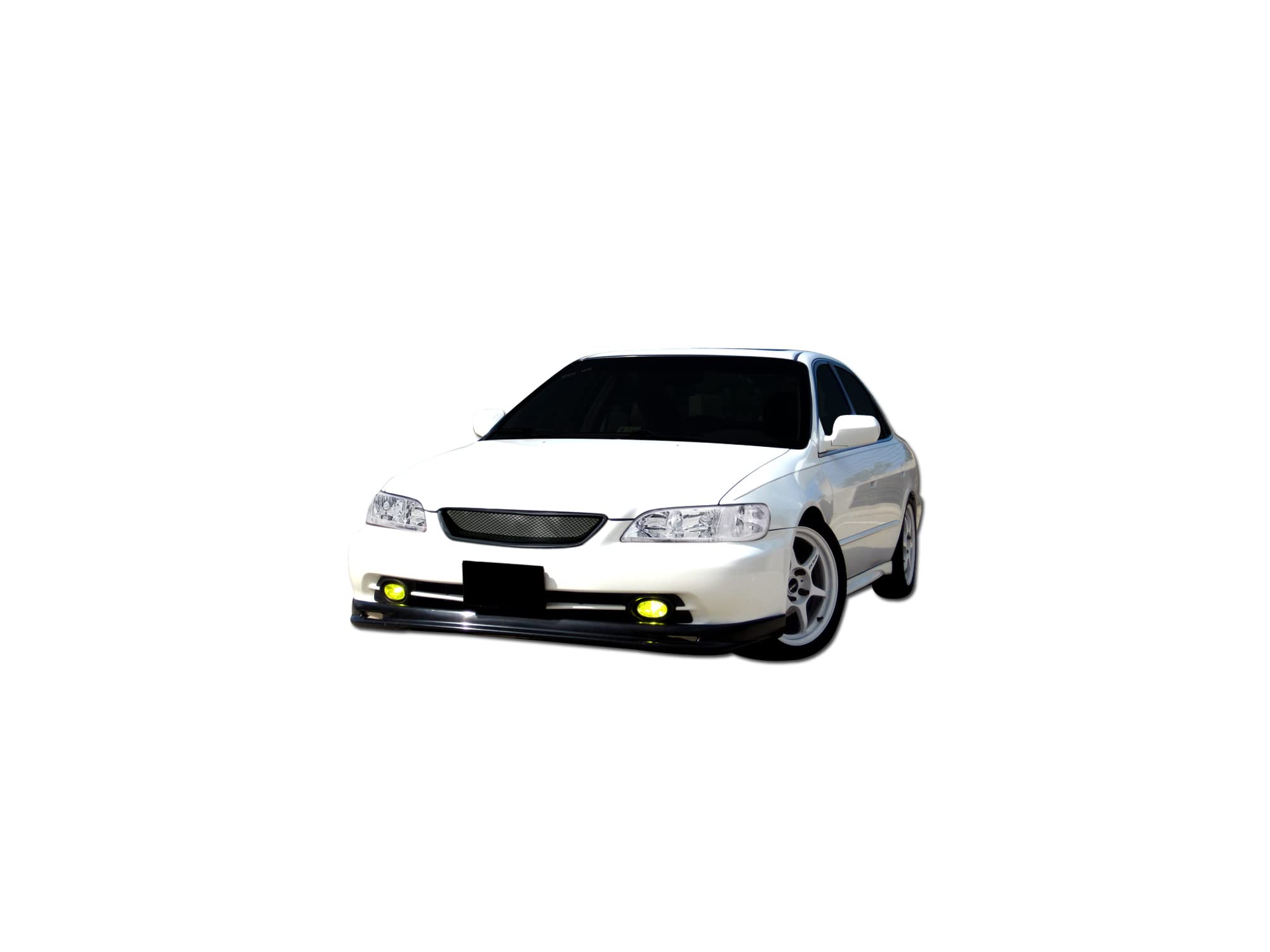 TR Mesh Front Hood Bumper Grille Armordillo 7148949 - Matte Black Fits 1998-2002 Honda Accord