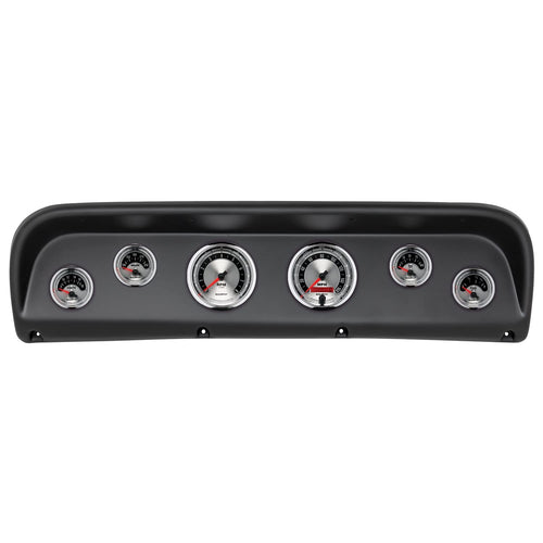 AutoMeter Dash Kit Direct Fit, Ford Truck 67-72, Tach/Mph/Fuel/Oilp/Wtmp/Volt, American Muscle (2145-01)