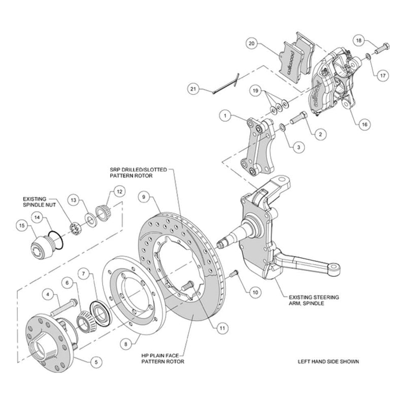Red FDLI Front Kit,11.00"