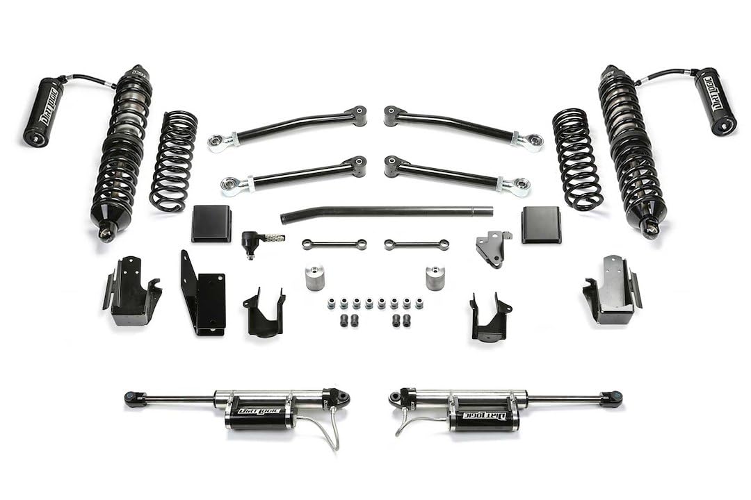 20-22 Jeep JT Fabtech 4WD Diesel 3in Trail w/DLSS 2.5 Coilover Resi & RR DLSS Resi (K4214DL)