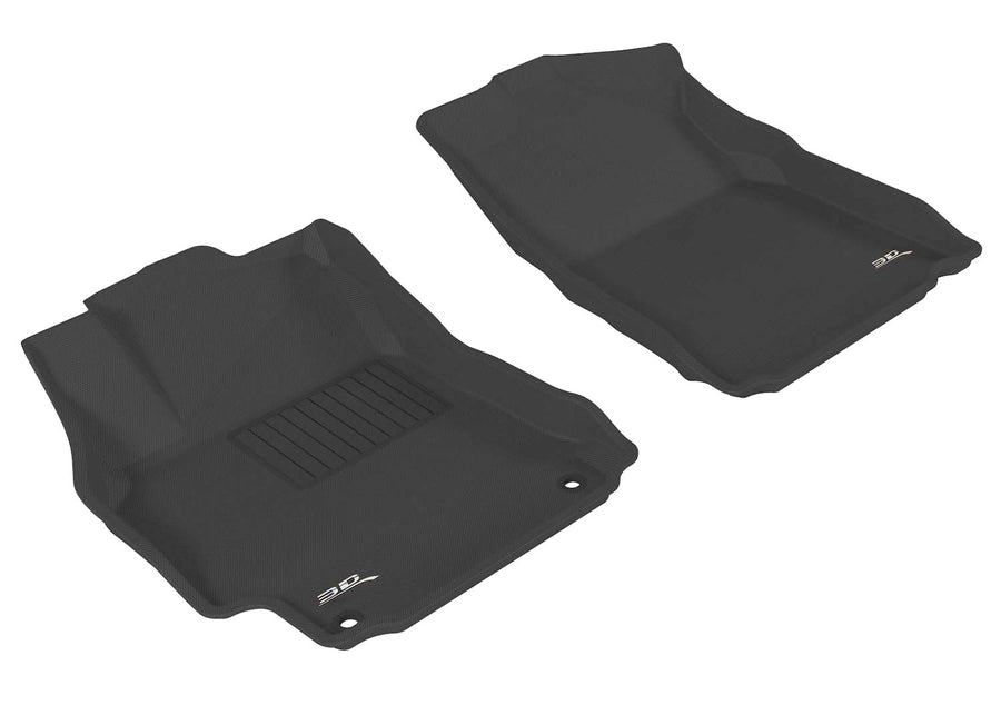Kagu Floor Mat 3D MAXpider Custom Fit (Black) Compatible with Toyota Camry/Camry Hybrid 2012-2014 - Front Row