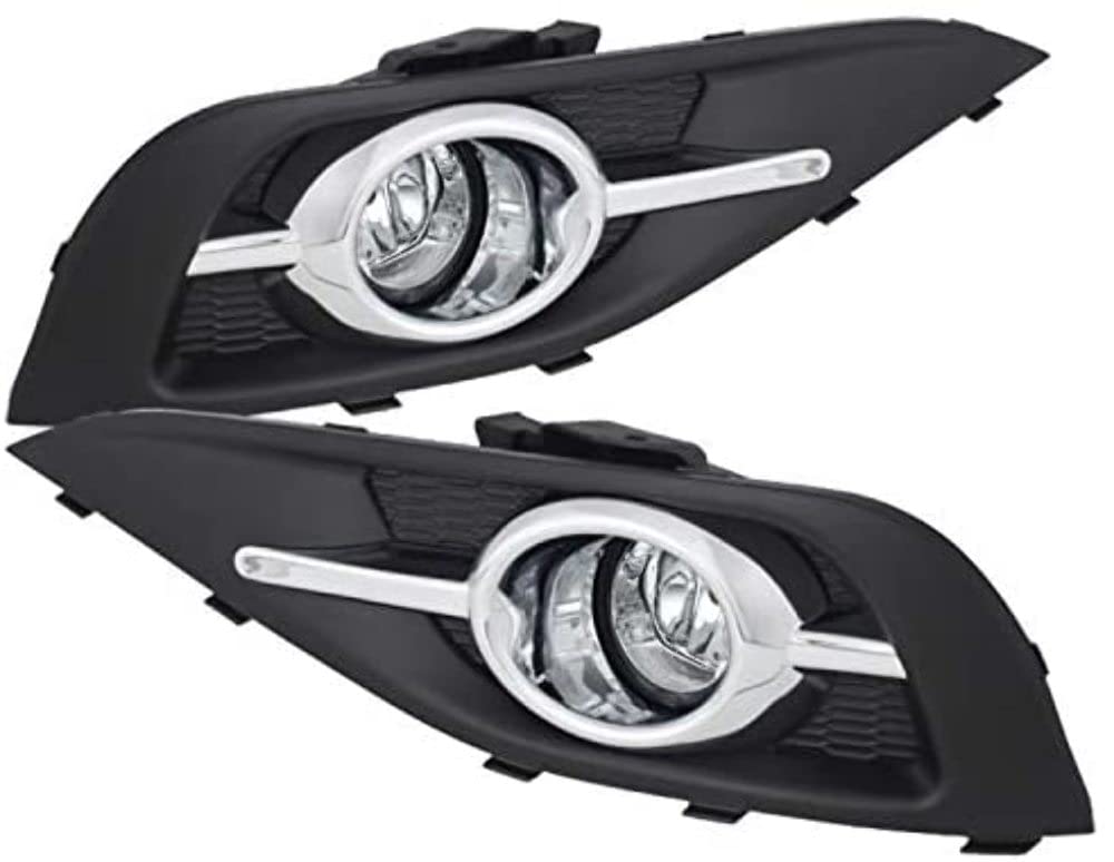 Fog Lights Chrome/Clear Spyder Auto 5076076