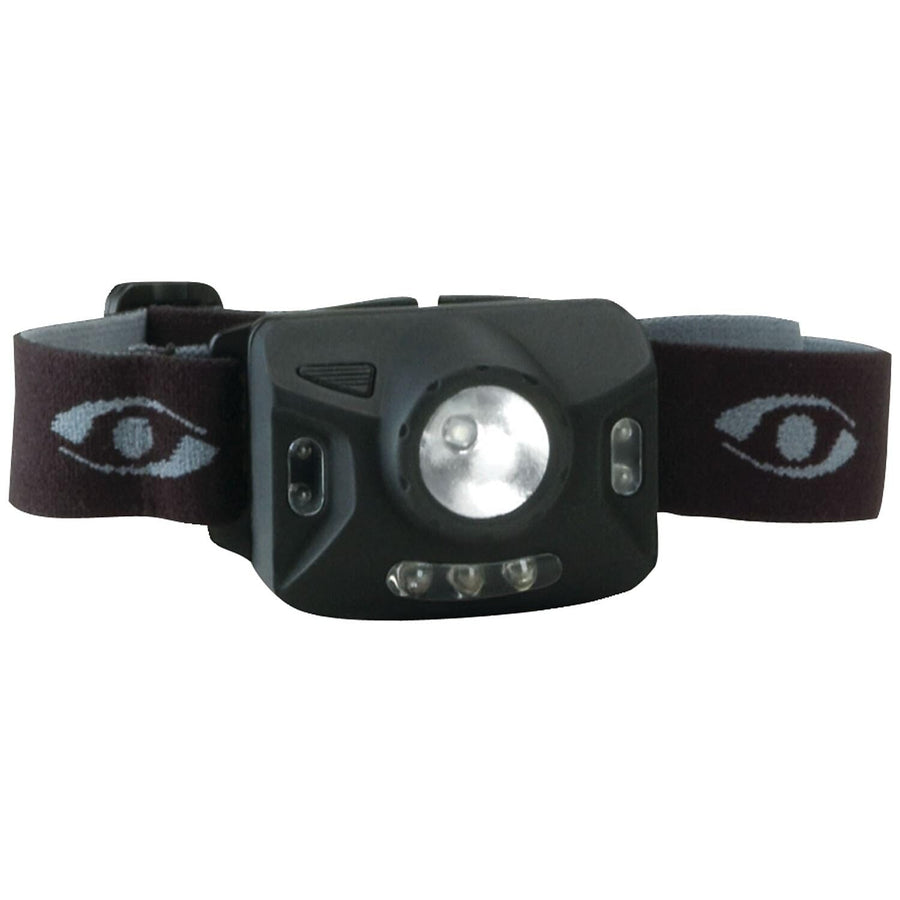 Ranger CREE® XPE Cyclops® 126-Lumens 4 Stage LED Headlamp W/3 Green LED, Black, 13.5" x 8.5" x 3.9"