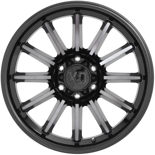 20x10 XD855 LUXE, Bolt Pattern: 6x5.5/, Offset: -18, GLOSS BLACK MACHINED WITH GRAY TINT, set of 1
