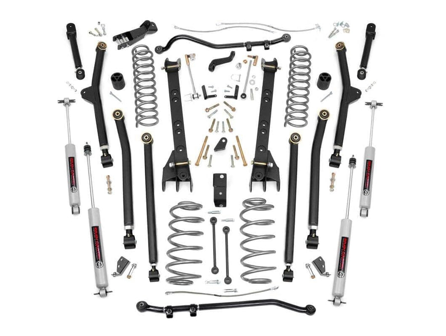 6" Long Arm Lift Kit Rough Country for 97-06 Jeep Wrangler TJ Unlimited - 65922