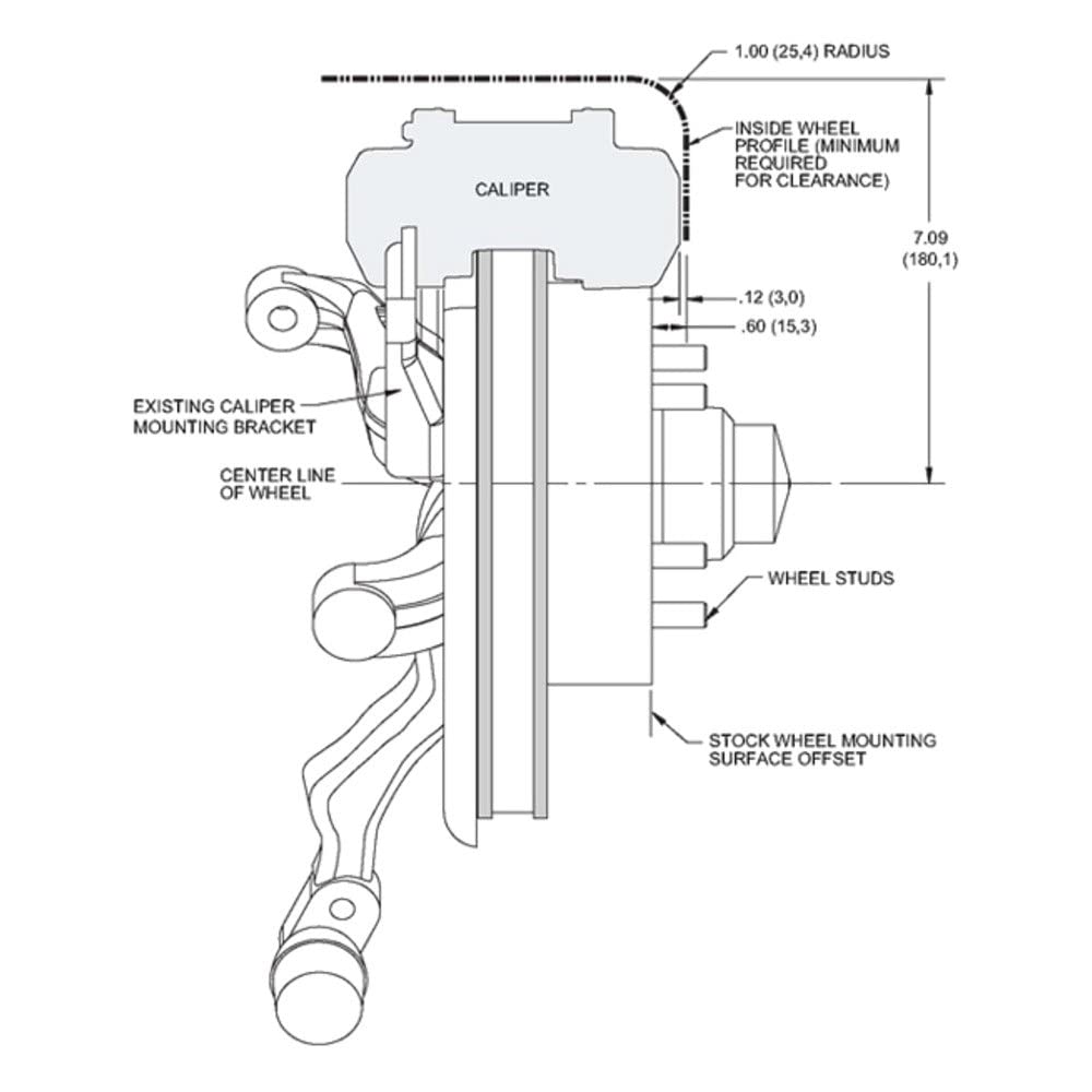 Front D8-6 Caliper Kit,Ano