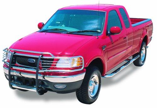 3000 Series Go Rhino Center Grill Guard | Mild Steel, Black | 3093B | Fits 1999-2002 Chevrolet Silverado 1500; 2000-2006 Chevrolet Suburban 1500 & Tahoe