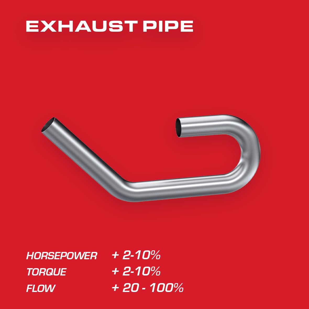 MBRP Pro Series 2.5" Diameter -45 Degrees and 90 Degrees Dual Bends T304 Stainless Steel Smooth Mandrel Bend Pipe