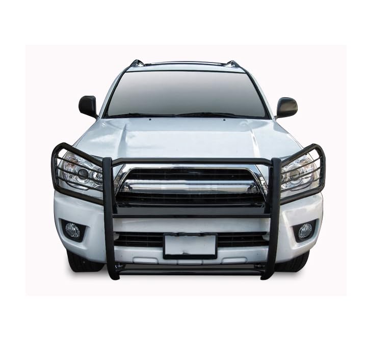 Bumper Guard Modular Black Black Horse Grille Compatible with 2003-2009 Lexus GX470|2003-2009 Toyota 4Runner-17TU26MA