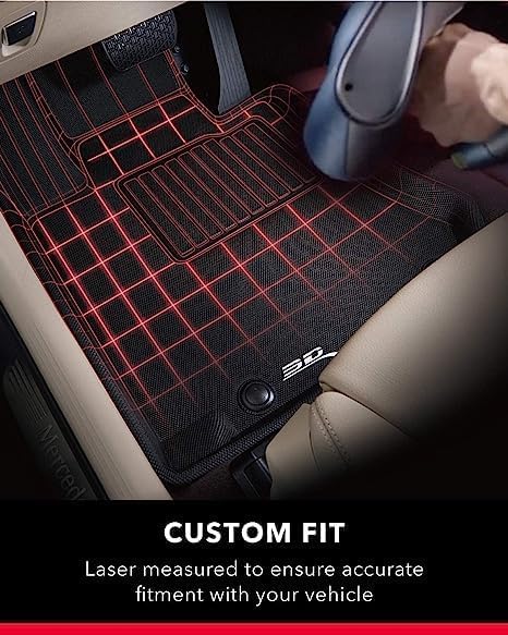 3D MAXpider Elitect Custom Fit Floor Mat (Black) Compatible with Tesla Model Y Juniper 2026 - Full Set