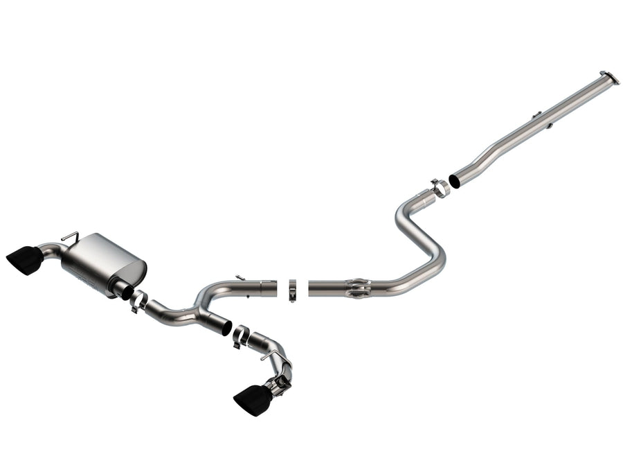 19-20 Hyundai Veloster N Borla 2.0L I4 MT FWD 2DR 3in ATAK CatBack Exhaust w/Black Chrome Tips (140832BC)