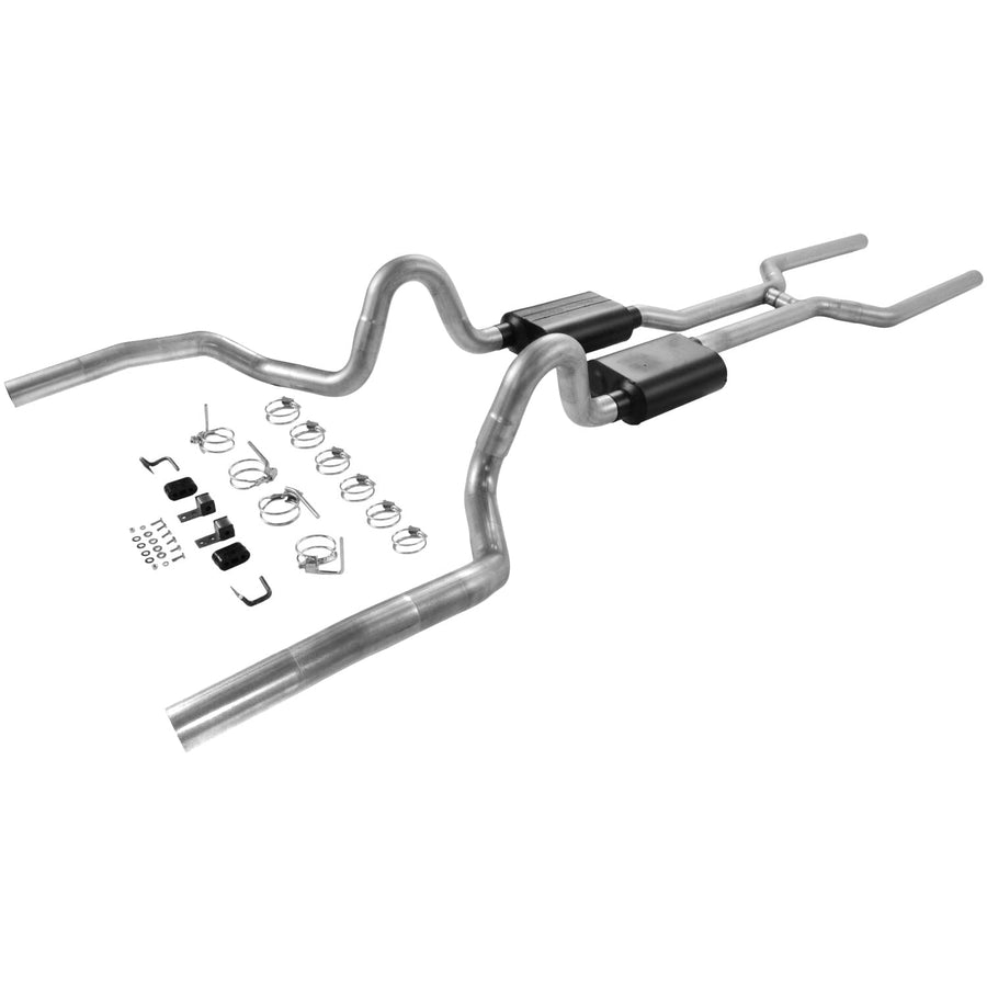 Flowmaster American Thunder 817200 Crossmember-Back Exhaust Kit 3 Inch Stainless Steel Compatible with 1968-1972 GM A-Body V8