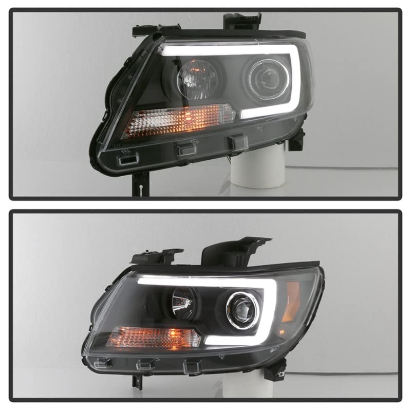 Black Led Spyder 5085283 Projector Headlights For 2015-2019 Chevy Colorado