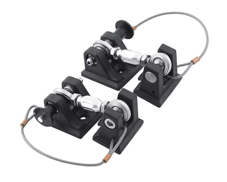 Hood Hold Down DV8 Offroad for the 2007-2018 Jeep Wrangler JK | Quick Release Push Pin | Adjustable Tensioning Turnbuckle | Steel & Billet Aluminum Construction