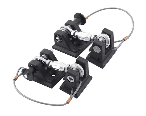 Hood Hold Down DV8 Offroad for the 2007-2018 Jeep Wrangler JK | Quick Release Push Pin | Adjustable Tensioning Turnbuckle | Steel & Billet Aluminum Construction