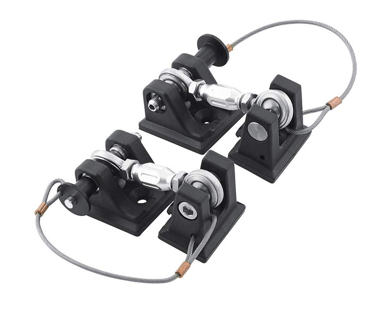 Hood Hold Down DV8 Offroad for the 2007-2018 Jeep Wrangler JK | Quick Release Push Pin | Adjustable Tensioning Turnbuckle | Steel & Billet Aluminum Construction