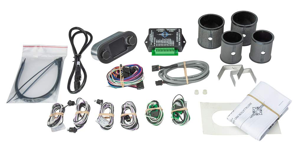 Dakota Digital DCC Climate Control - Vintage Air Gen IV 2-Knob, HDX-Style, Chrome, Silver Alloy - Compatible with Most Vehicles